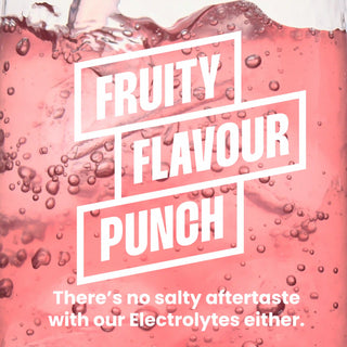 Fruity cherry-flavoured electrolyte sachets