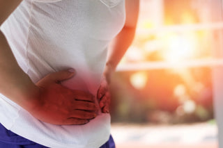 Person with gut pain