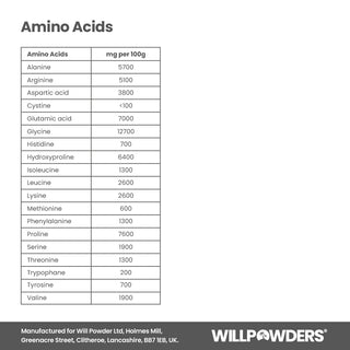 Vanilla Protein Powder Amino Acids Information