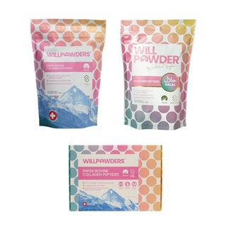 WillPowders Swiss bovine collagen collection
