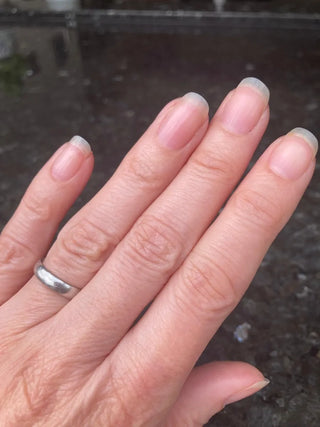 A hand showing that affect of collagen on nails
