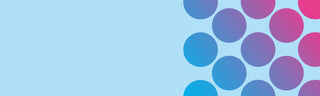 Light blue background with circles filled with a gradient to the right