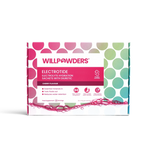 WillPowders cherry ElectroTide, sugar-free electrolytes and diuretic
