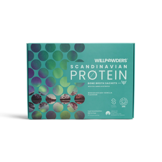WillPowders vanilla bone broth protein travel sachets