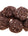 chocolate coconut balls on a white background