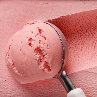Cottage Cheese, Strawberry and Vanilla Ice Cream