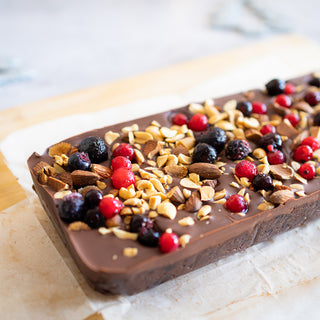 No Bake Protein Brownies