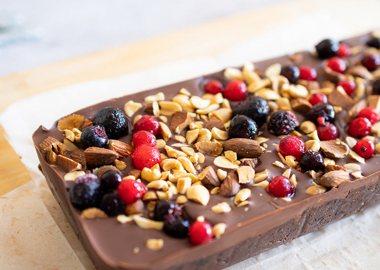 No Bake Protein Brownies
