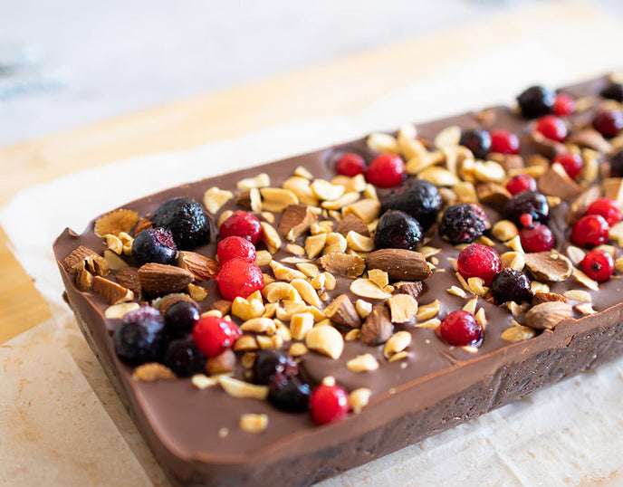 No Bake Protein Brownies