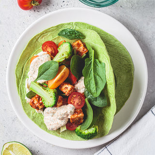 High Protein Spinach Wraps