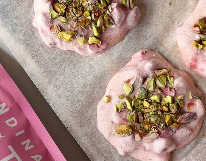 Frozen Strawberry Protein Yoghurt Bites
