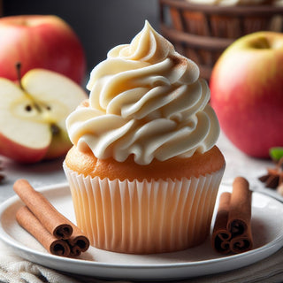 Apple and Cinnamon Cupcakes with Protein Icing