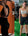 Before and after of a woman who looks very bloated. 