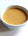 Soup in a white bowl on a white background