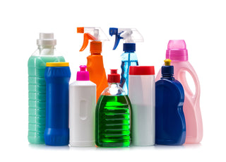 A selection of generic cleaning products 