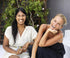 2 people smiling, Dr Milli and Davinia Taylor
