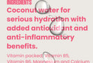 Electrolyte sachets with coconut water