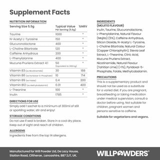 Brain Powder Nootropics Energizer