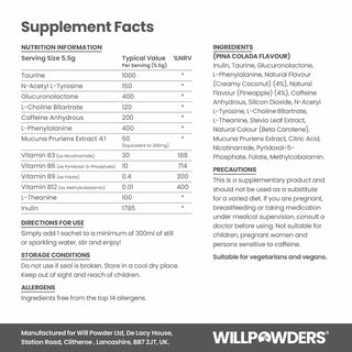 Brain Powder Nootropics Energizer