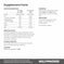 MCT keto creamer sachets supplement facts