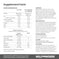 Supplement facts label with nutritional information and ingredients for WillPowders Vanilla Protein Powder with Shilajit, Monocreatine and Scandinavian Bone Broth