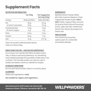 Vanilla Protein Powder Travel Sachets