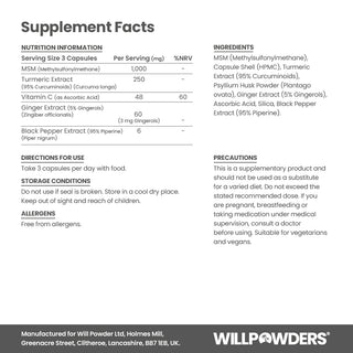 Spice Nutritional Information