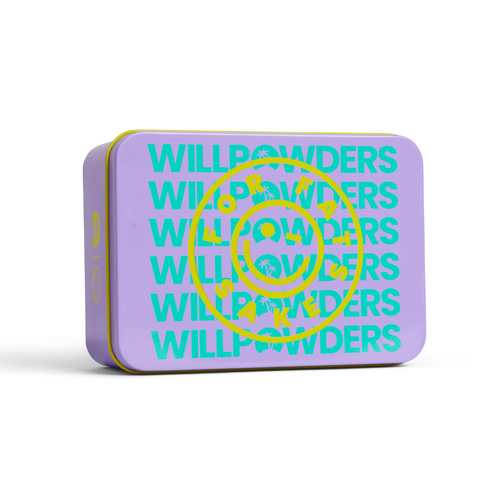 Willpowders Stash Tin with Collagen, Electrolytes and Kombucha