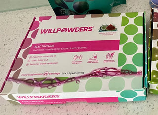 Box of WillPowders Electrotide Watermelon flavour 