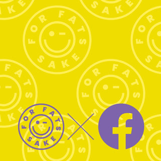 For Fats Sake symbol with Facebook logo