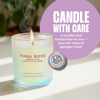Final boss non-toxic moisturising candle with natural ingredients