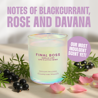 Final boss non-toxic moisturising candle with davana oil