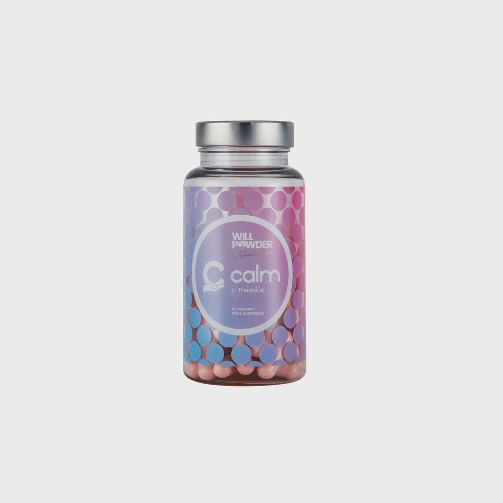 Rotating bottle of Calm L-Theanine capsules