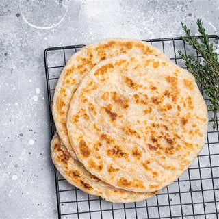 flatbreads with unflavoured protein powder